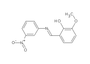 2-methoxy-6-{[(3-nitrophenyl)imino]methyl}phenol