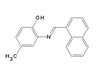 4-methyl-2-[(1-naphthylmethylene)amino]phenol