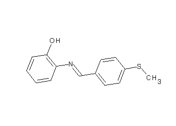 2-{[4-(methylsulfanyl)benzylidene]amino}phenol