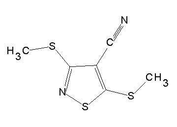 3,5-bis(methylsulfanyl)-4-isothiazolecarbonitrile
