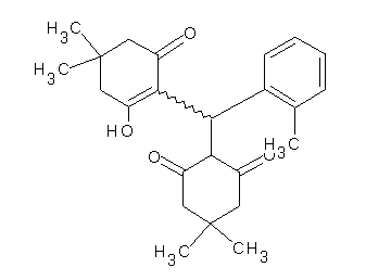 2-[(2-hydroxy-4,4-dimethyl-6-oxo-1-cyclohexen-1-yl)(2-methylphenyl)methyl]-5,5-dimethyl-1,3-cyclohexanedione