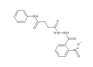 4-[2-(2-nitrobenzoyl)hydrazino]-4-oxo-N-phenylbutanamide