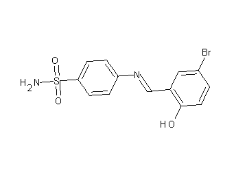 4-[(5-bromo-2-hydroxybenzylidene)amino]benzenesulfonamide