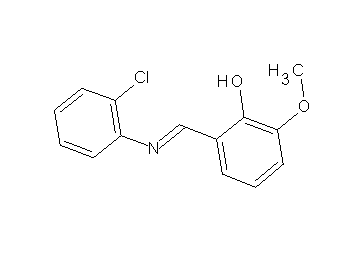 2-{[(2-chlorophenyl)imino]methyl}-6-methoxyphenol