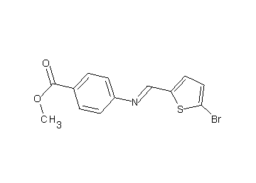 methyl 4-{[(5-bromo-2-thienyl)methylene]amino}benzoate