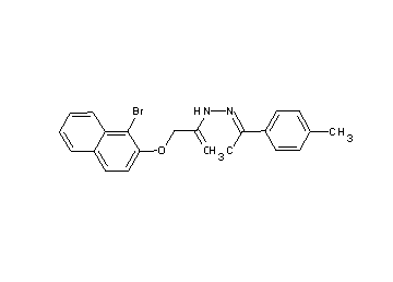 2-[(1-bromo-2-naphthyl)oxy]-N'-[1-(4-methylphenyl)ethylidene]acetohydrazide