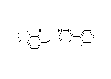 2-[(1-bromo-2-naphthyl)oxy]-N'-[1-(2-hydroxyphenyl)ethylidene]acetohydrazide