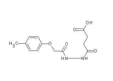 4-{2-[(4-methylphenoxy)acetyl]hydrazino}-4-oxobutanoic acid