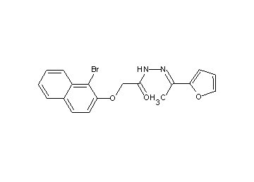 2-[(1-bromo-2-naphthyl)oxy]-N'-[1-(2-furyl)ethylidene]acetohydrazide