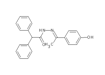 N'-[1-(4-hydroxyphenyl)ethylidene]-2,2-diphenylacetohydrazide