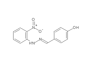 4-[2-(2-nitrophenyl)carbonohydrazonoyl]phenol