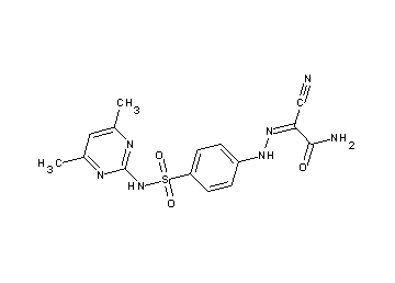 2-cyano-2-[(4-{[(4,6-dimethyl-2-pyrimidinyl)amino]sulfonyl}phenyl)hydrazono]acetamide