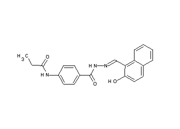 N-[4-({2-[(2-hydroxy-1-naphthyl)methylene]hydrazino}carbonyl)phenyl]propanamide - Click Image to Close