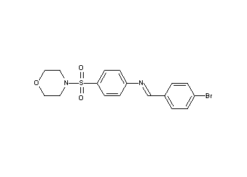 N-(4-bromobenzylidene)-4-(4-morpholinylsulfonyl)aniline