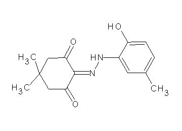 2-[(2-hydroxy-5-methylphenyl)hydrazono]-5,5-dimethyl-1,3-cyclohexanedione