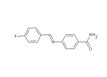4-[(4-fluorobenzylidene)amino]benzamide