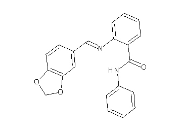 2-[(1,3-benzodioxol-5-ylmethylene)amino]-N-phenylbenzamide