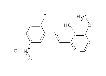 2-{[(2-fluoro-5-nitrophenyl)imino]methyl}-6-methoxyphenol