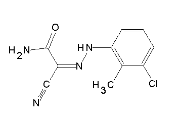2-[(3-chloro-2-methylphenyl)hydrazono]-2-cyanoacetamide