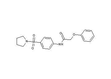 2-phenoxy-N-[4-(1-pyrrolidinylsulfonyl)phenyl]acetamide