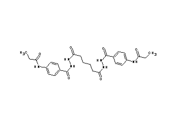 N,N'-[(1,6-dioxo-1,6-hexanediyl)bis(2,1-hydrazinediylcarbonyl-4,1-phenylene)]dipropanamide