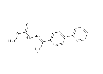 methyl 2-[1-(4-biphenylyl)ethylidene]hydrazinecarboxylate