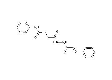 4-(2-cinnamoylhydrazino)-4-oxo-N-phenylbutanamide