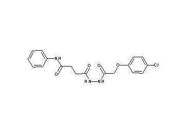 4-{2-[(4-chlorophenoxy)acetyl]hydrazino}-4-oxo-N-phenylbutanamide