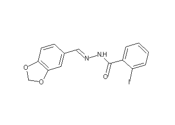 N'-(1,3-benzodioxol-5-ylmethylene)-2-iodobenzohydrazide