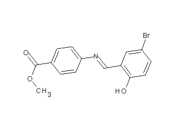 methyl 4-[(5-bromo-2-hydroxybenzylidene)amino]benzoate