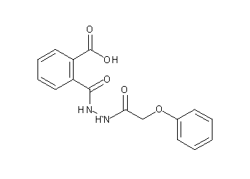 2-{[2-(phenoxyacetyl)hydrazino]carbonyl}benzoic acid
