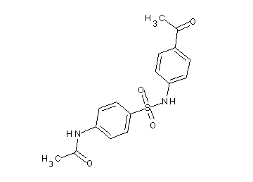 N-(4-{[(4-acetylphenyl)amino]sulfonyl}phenyl)acetamide