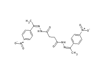 N'1,N'4-bis[1-(4-nitrophenyl)ethylidene]succinohydrazide