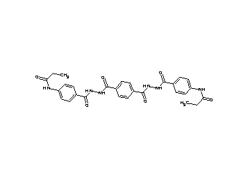 N,N'-[1,4-phenylenebis(carbonyl-2,1-hydrazinediylcarbonyl-4,1-phenylene)]dipropanamide