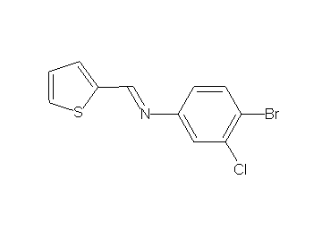 (4-bromo-3-chlorophenyl)(2-thienylmethylene)amine