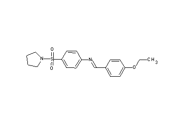N-(4-ethoxybenzylidene)-4-(1-pyrrolidinylsulfonyl)aniline - Click Image to Close