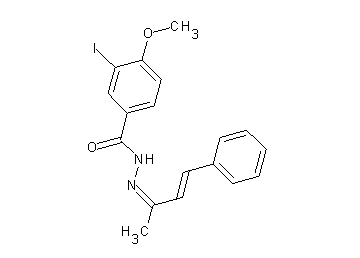 3-iodo-4-methoxy-N'-(1-methyl-3-phenyl-2-propen-1-ylidene)benzohydrazide