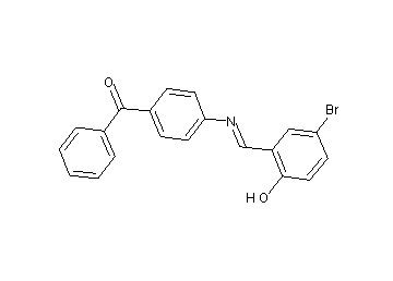{4-[(5-bromo-2-hydroxybenzylidene)amino]phenyl}(phenyl)methanone