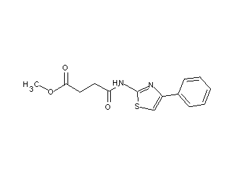 methyl 4-oxo-4-[(4-phenyl-1,3-thiazol-2-yl)amino]butanoate