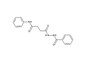 4-(2-benzoylhydrazino)-4-oxo-N-phenylbutanamide