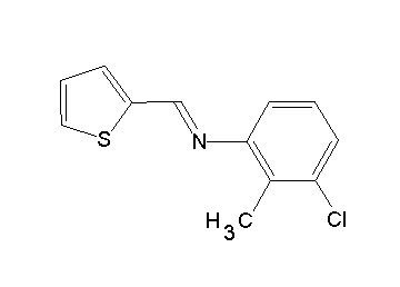 (3-chloro-2-methylphenyl)(2-thienylmethylene)amine (3-chloro-2-methylphenyl)(2-thienylmethylene)amine