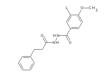 3-iodo-4-methoxy-N'-(3-phenylpropanoyl)benzohydrazide