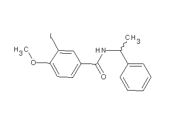 3-iodo-4-methoxy-N-(1-phenylethyl)benzamide - Click Image to Close