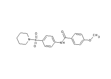 4-methoxy-N-[4-(1-piperidinylsulfonyl)phenyl]benzamide