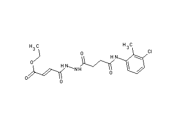 ethyl 4-(2-{4-[(3-chloro-2-methylphenyl)amino]-4-oxobutanoyl}hydrazino)-4-oxo-2-butenoate