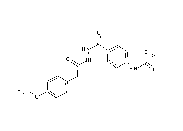 N-[4-({2-[(4-methoxyphenyl)acetyl]hydrazino}carbonyl)phenyl]acetamide