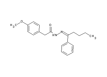 2-(4-methoxyphenyl)-N'-(1-phenylpentylidene)acetohydrazide