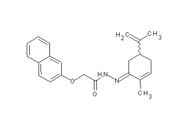 N'-(5-isopropenyl-2-methyl-2-cyclohexen-1-ylidene)-2-(2-naphthyloxy)acetohydrazide - Click Image to Close
