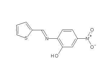 5-nitro-2-[(2-thienylmethylene)amino]phenol