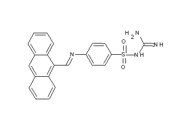 N-[amino(imino)methyl]-4-[(9-anthrylmethylene)amino]benzenesulfonamide
